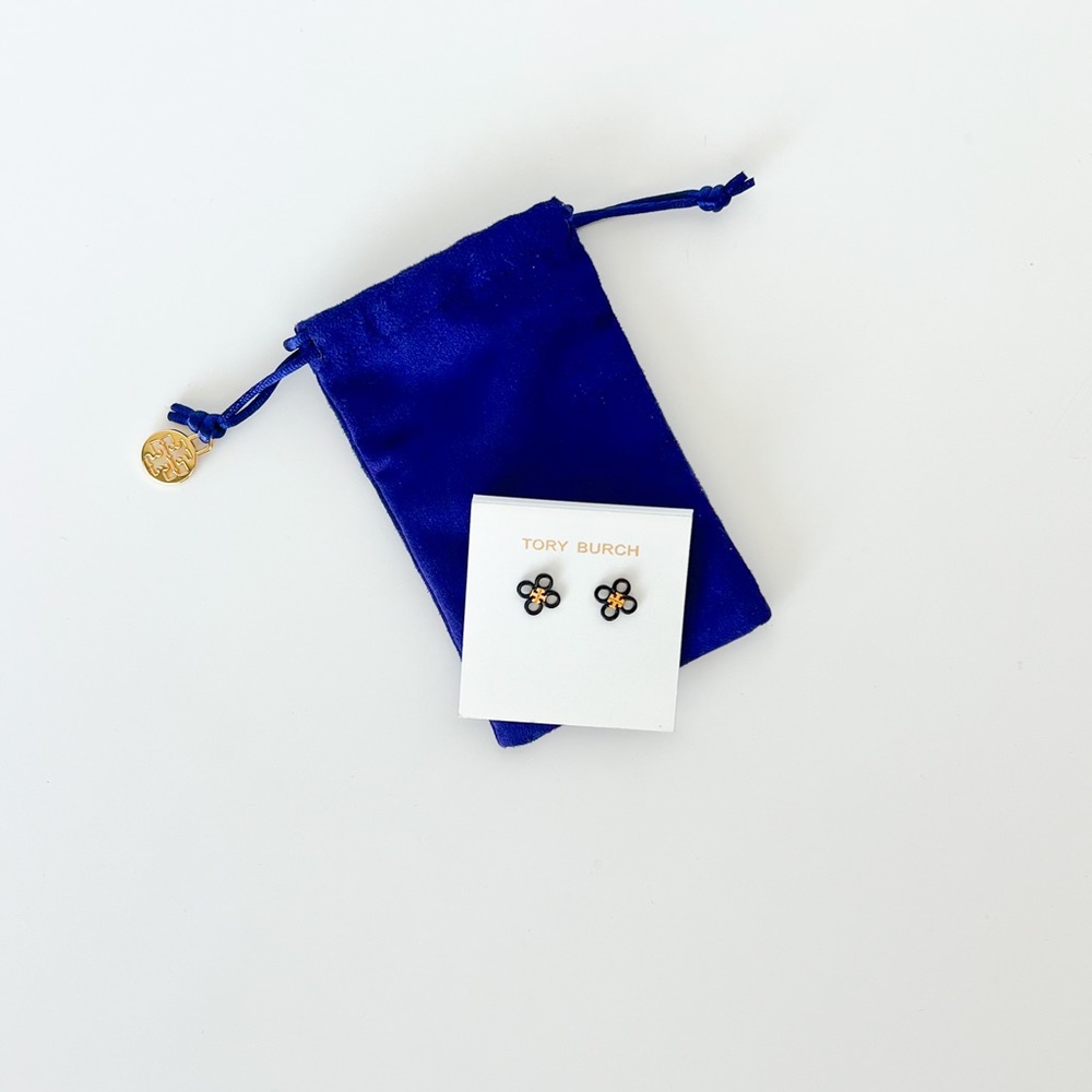 Tory Burch Britten Cut Out Stud Earrings
